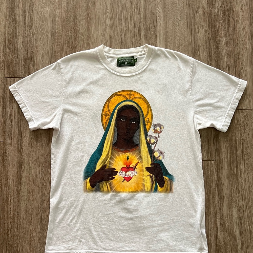Denim Tears Black Madonna Virgin Mary T-Shirt